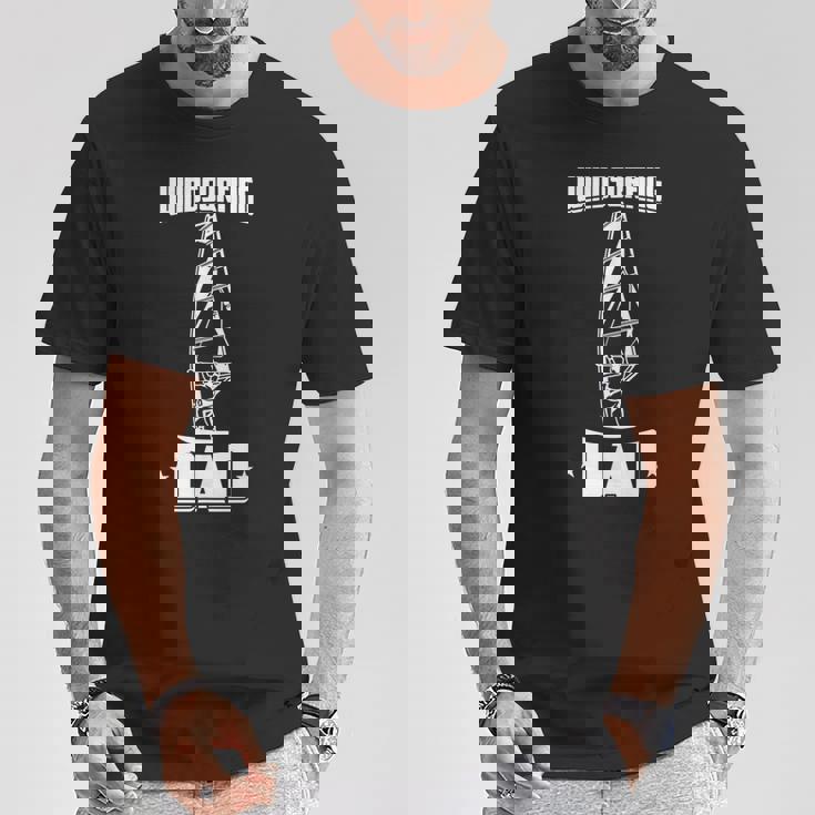 メンズ ウインドサーフィンの父 ウインドサーフィンの愛好家 ボードセイリング Tシャツ 面白い贈り物