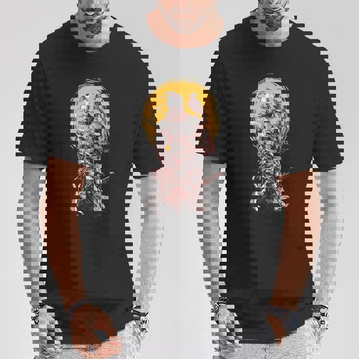 ウクライナのコサック戦士が剣を握り、ウクライナのために戦う Tシャツ 面白い贈り物