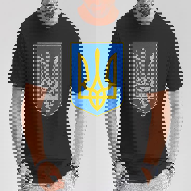 ウクライナの国章、ウクライナトリズブ、ウクライナトライデント Tシャツ 面白い贈り物