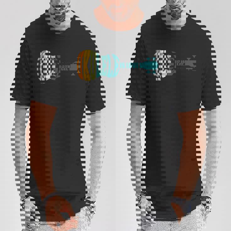 ウクレレ・イズ・ラブ アコースティック ハワイアン ミュージシャン ウクレレ アロハ ギター Tシャツ 面白い贈り物