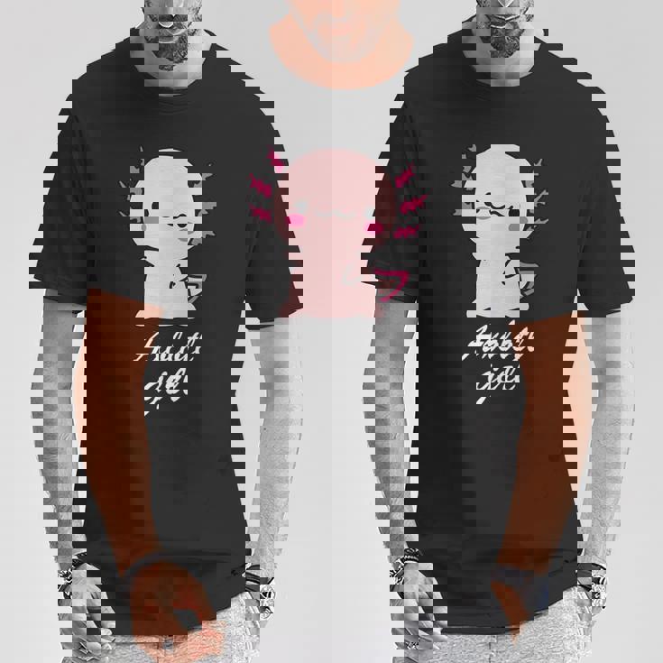 ウーパールーパーの女の子 Tシャツ 面白い贈り物