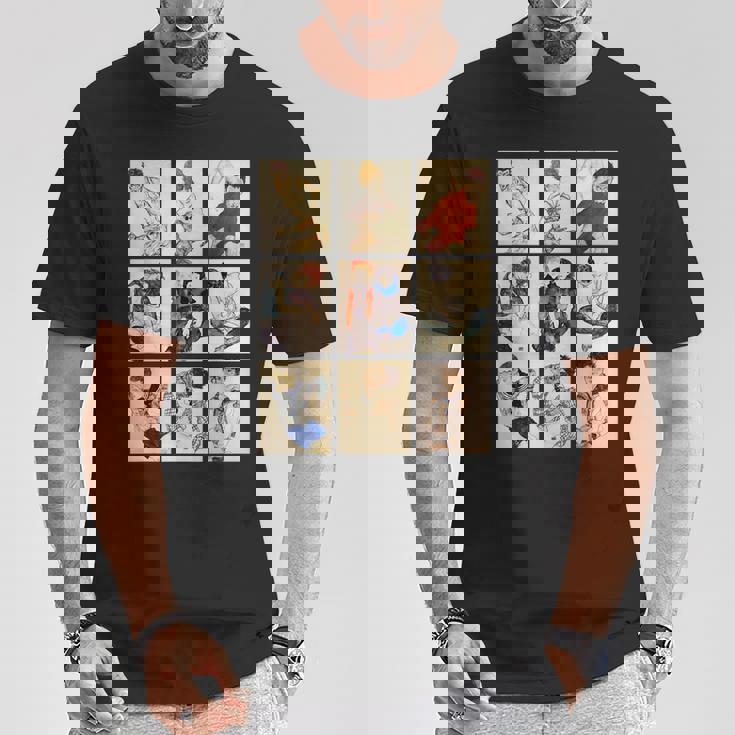 エゴン・シーレアール・ヌーボーによる有名な表現主義の肖像画 Tシャツ 面白い贈り物