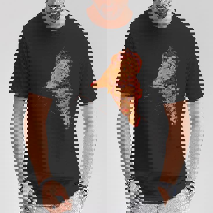 エゴン・シーレ作「ダブル・セルフ・ポートレート」1915 Tシャツ 面白い贈り物