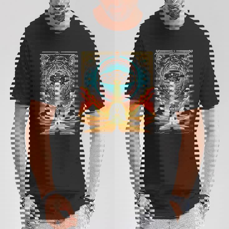 エジプトufo古代スターゲート Egypt Ufo Ancienttargate Tシャツ 面白い贈り物