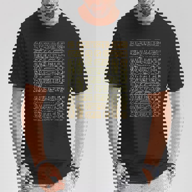 エジプトの象形文字tシャツ-古代エジプト Tシャツ 面白い贈り物