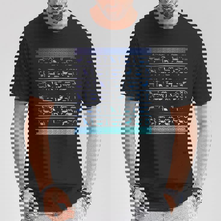 エジプトヒエログリフ古代エジプトの歴史 Tシャツ 面白い贈り物
