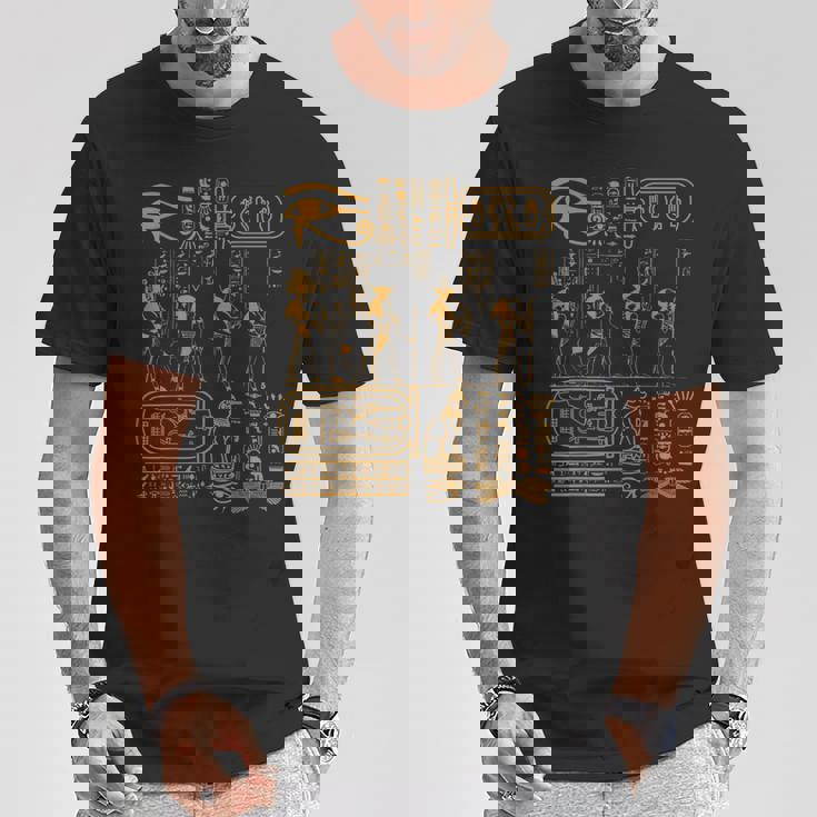 エジプト象形文字 エジプト アートデザイン Tシャツ 面白い贈り物