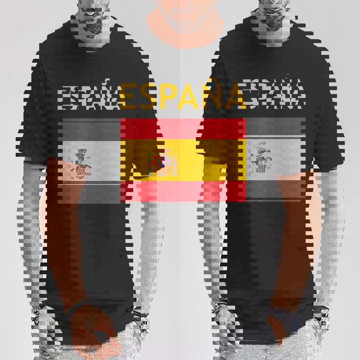 エスパーニャ ヴィンテージ スペイン国旗 スペインお土産 エスパーニャプライド Tシャツ 面白い贈り物