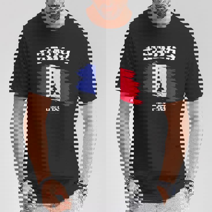 エッフェル塔 パリ フランス フランス 国旗 バケーション パリ Tシャツ 面白い贈り物