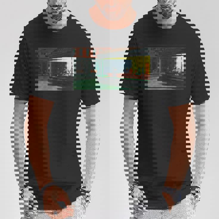 エドワード・ホッパーズ・ナイトホークス Tシャツ 面白い贈り物