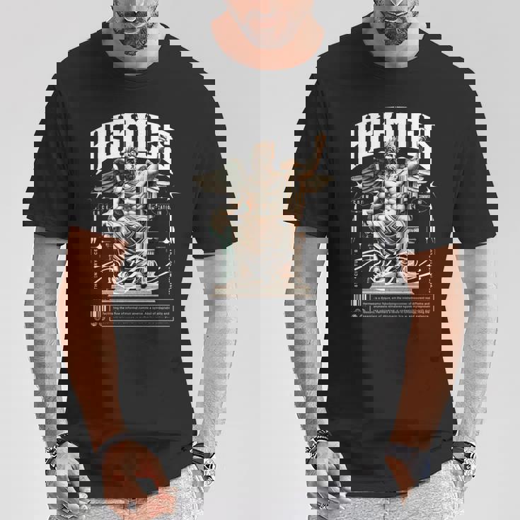 エルメス ギリシャ神像 ギリシャ神話 ストリートウェア 長袖tシャツ Tシャツ 面白い贈り物