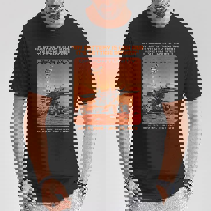 オポチュニティ 火星探査機 最後の言葉 Tシャツ 面白い贈り物