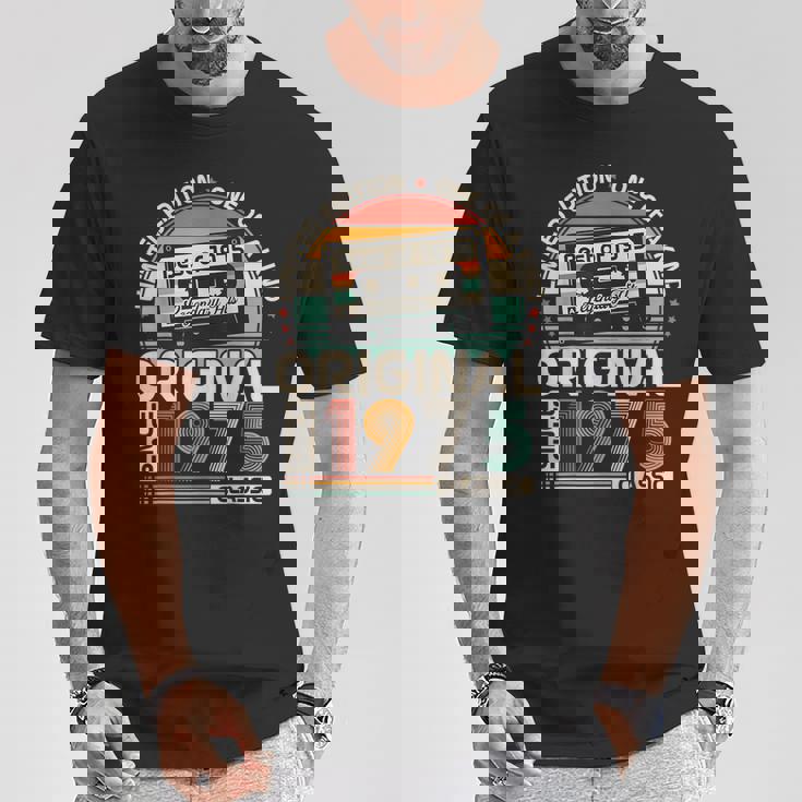 オリジナル1975 50周年記念ギフト 男女兼用 Tシャツ 面白い贈り物