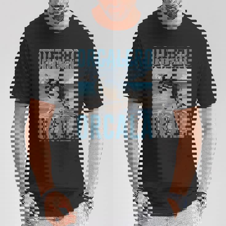 オルカレロ オルカラ オルカラ オルカ イタリア ブレイン モンスター Ai キッズ Tシャツ 面白い贈り物