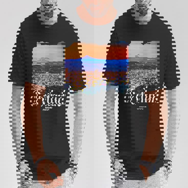 オレゴン州 ポートランドのお土産 ポートランド Tシャツ 面白い贈り物