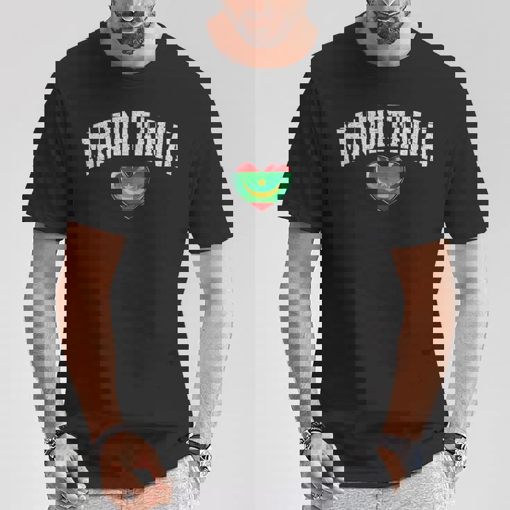 オーク フラッグ ハート オブ モーリタニア エンブレム National Pride & Unity Tシャツ 面白い贈り物