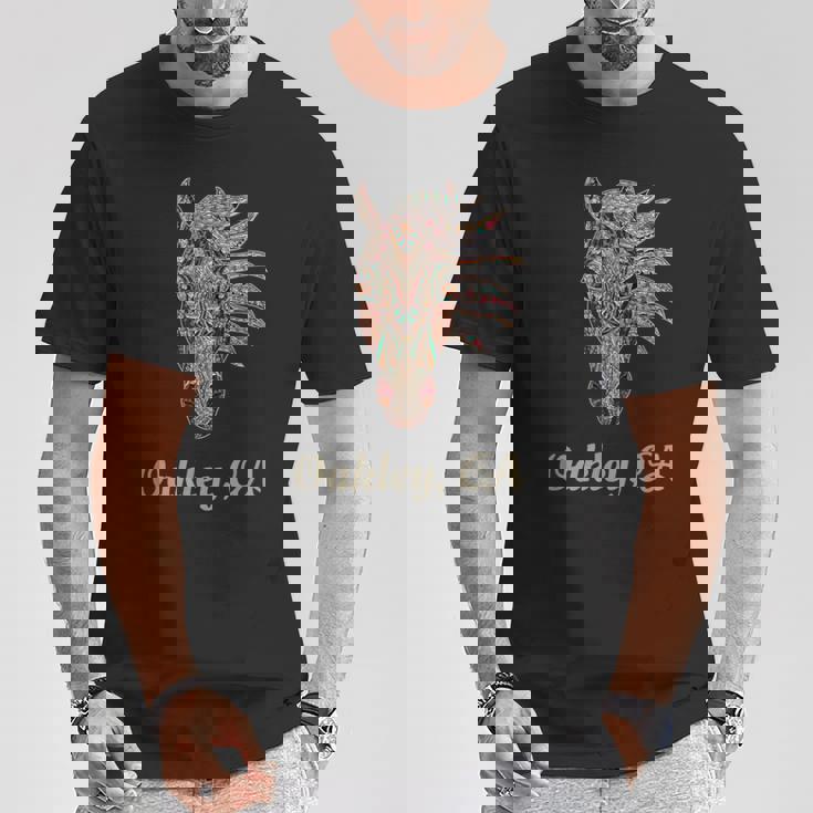 オークリー、カリフォルニア幾何学 トライバルカントリーアート Tシャツ 面白い贈り物