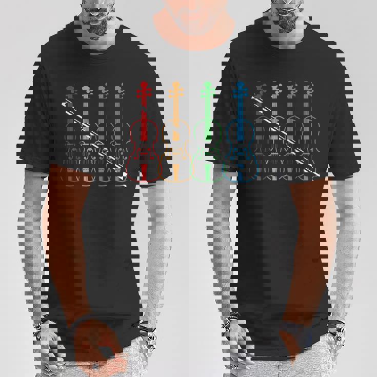 オーケストラ ヴァイオリン 奏者 音楽 ヴィンテージ 楽器 バイオリン Tシャツ 面白い贈り物