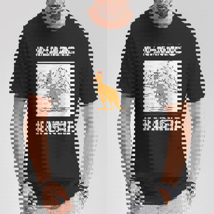 オーストリアにカンガルーはいない 愉快なオーストリア旅行 Tシャツ 面白い贈り物