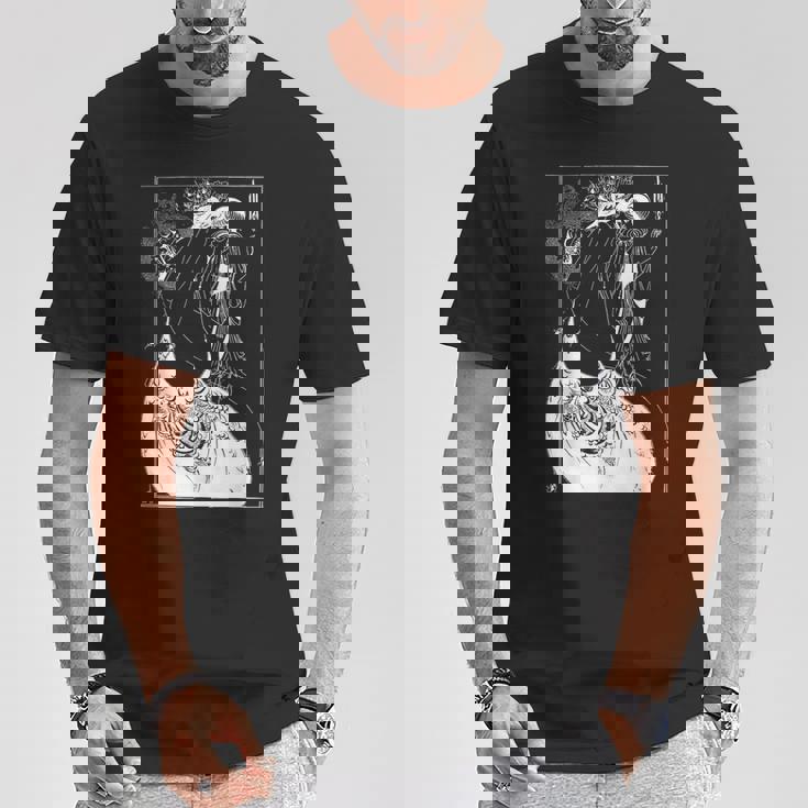 オーブリー・ビアズリーのピーコックスカート1893 Tシャツ 面白い贈り物