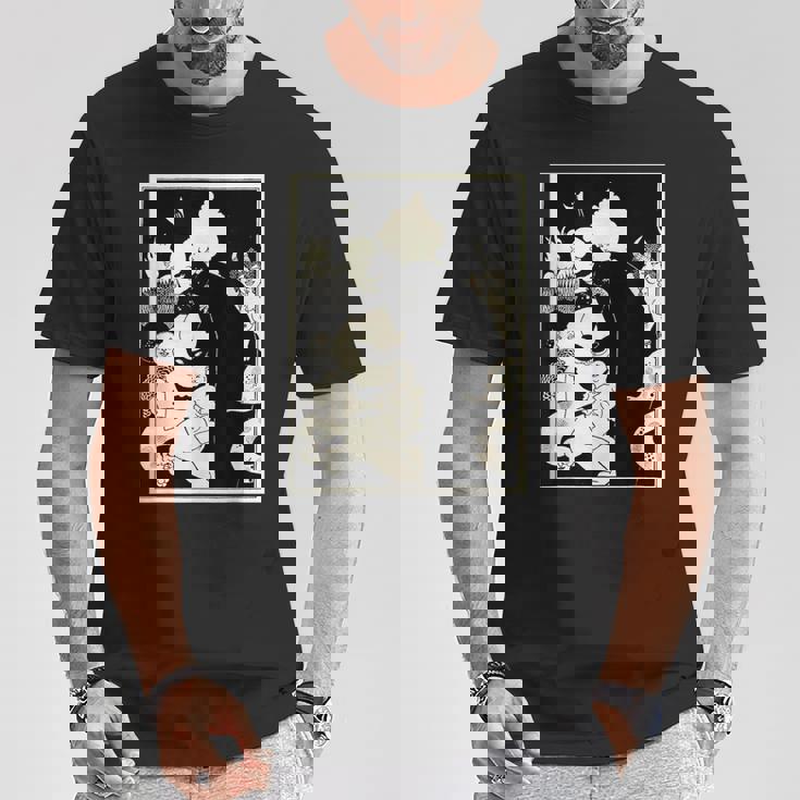 オーブリー・ビアズリー作「ルシアンズ・ストレンジ・クリーチャーズ」1893 Tシャツ 面白い贈り物