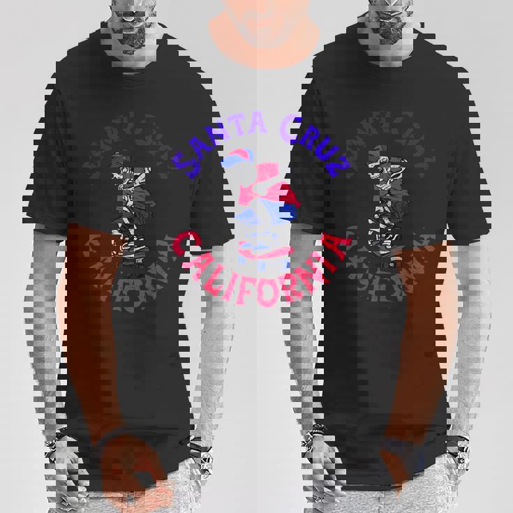 オールアメリカンスケーターサンタクルーズ Tシャツ 面白い贈り物