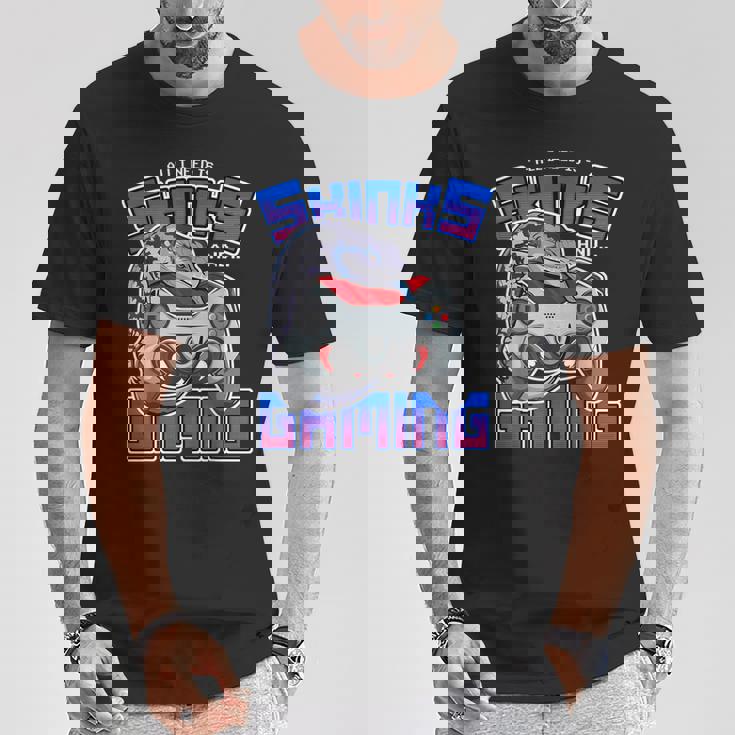 オール・アイ・ニード・イズ・アオジタトカゲとゲーム・ビデオゲーム・爬虫類 Tシャツ 面白い贈り物