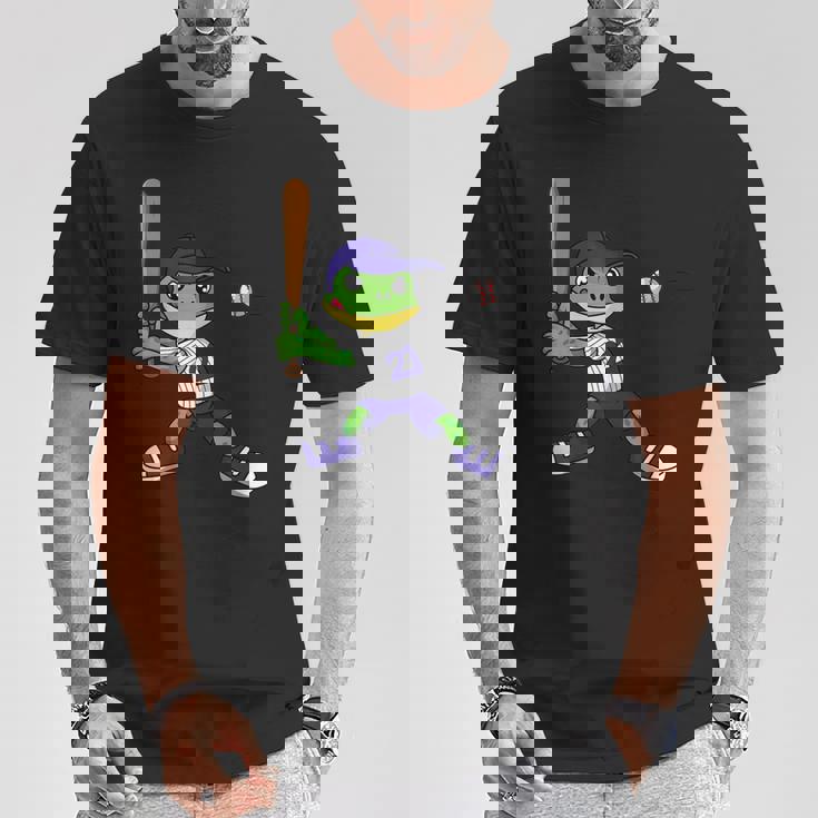 カエルの野球、カエルの野球、カエルの野球選手 Tシャツ 面白い贈り物