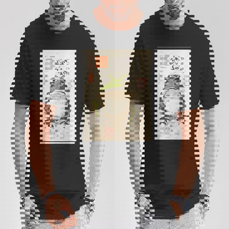 カエル浮世絵 アニメ 日本美術 Tシャツ 面白い贈り物
