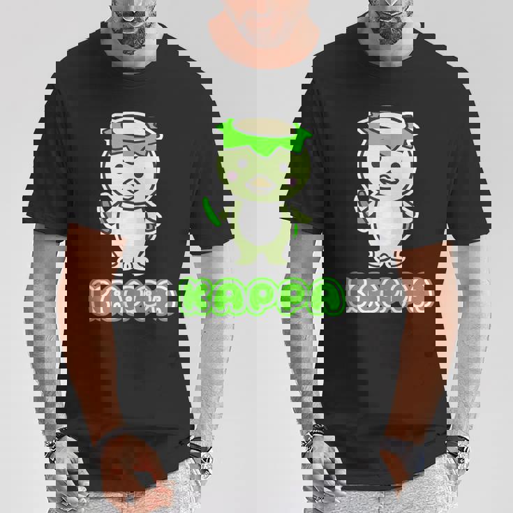 カッパ くん『セルフィー』河童【どうぶつフレンズ】きゅうり 妖怪 かわいい イラスト Tシャツ 面白い贈り物