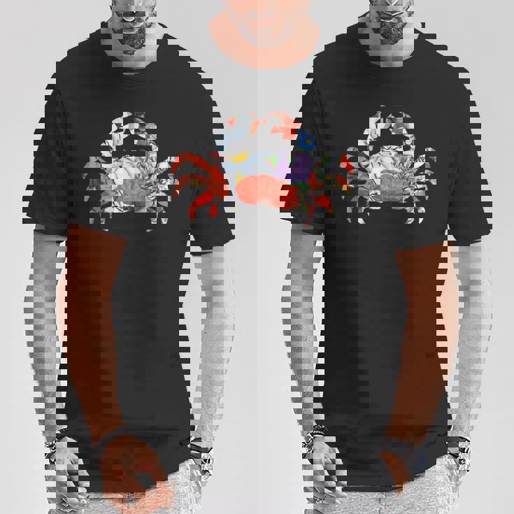 カニの花のグラフィック。 Tシャツ 面白い贈り物