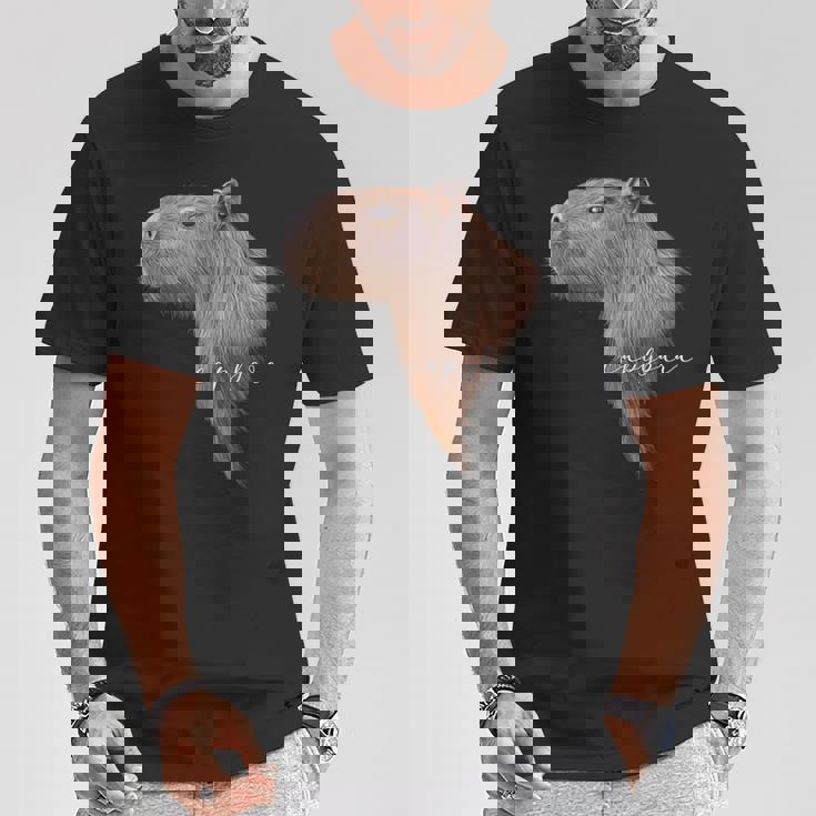 カピバラ グラフィック アート カピバラ Ro Ro Ro歯動物 アニマル ラバー Tシャツ 面白い贈り物