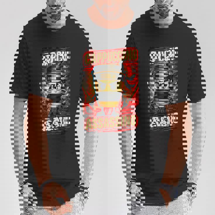 カプチーノ アサシーノ イタリアン ブレイン ミーム 日本語 忍者 Tシャツ 面白い贈り物