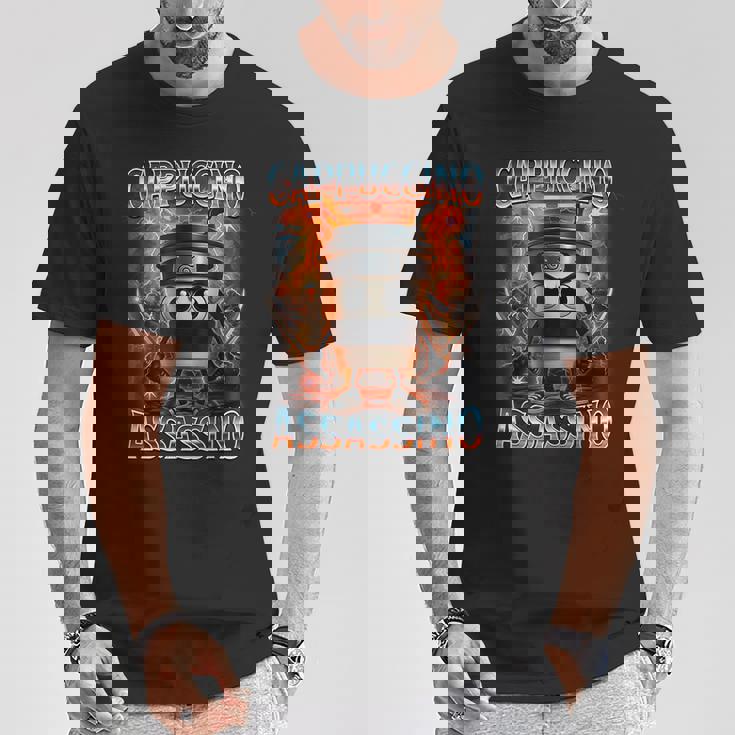 カプチーノ アサシーノ イタリアン ブレイン ロート Tシャツ 面白い贈り物