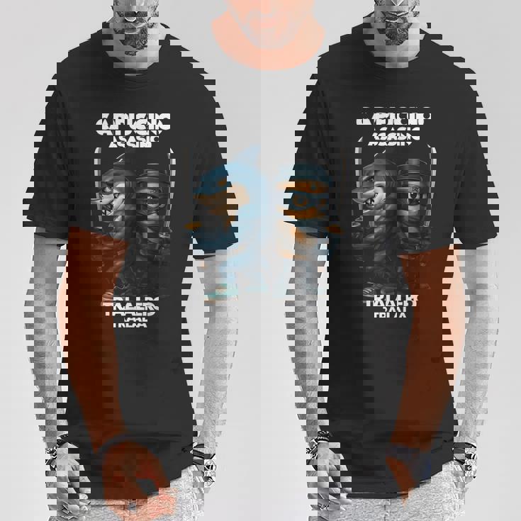 カプチーノ アサシーノ トラレロ トラララ イタリアン ブレイン ミーム Tシャツ 面白い贈り物