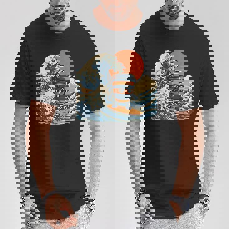 カプチーノ アサシーノ 和波 アート 忍者 コーヒー好き Tシャツ 面白い贈り物