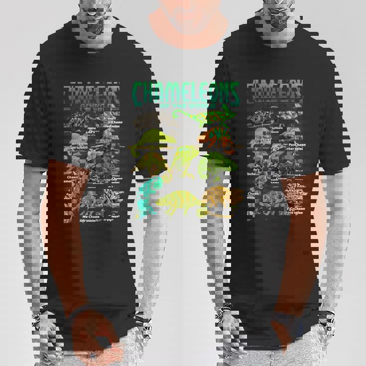 カメレオンズ・オブ・ザ・ワールド 知育爬虫類 トカゲ好き Tシャツ 面白い贈り物