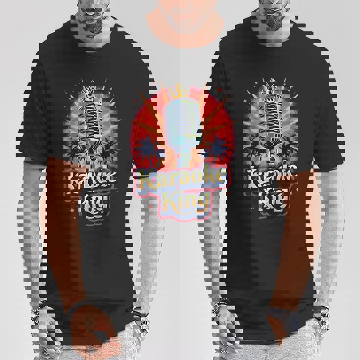 カラオケ愛好家のための面白いカラオケキング Tシャツ 面白い贈り物