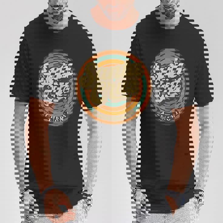 カリフォルニア州サンタクルーズ市 ビンテージレトロお土産 Tシャツ 面白い贈り物