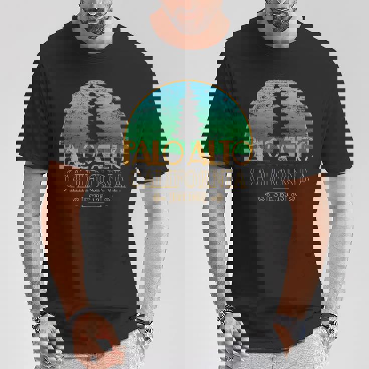 カリフォルニア州パロアルト-エルパロアルトツリー Tシャツ 面白い贈り物