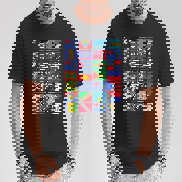 カリブ海国旗 ユニティプライド お土産 地理ギフト Tシャツ 面白い贈り物