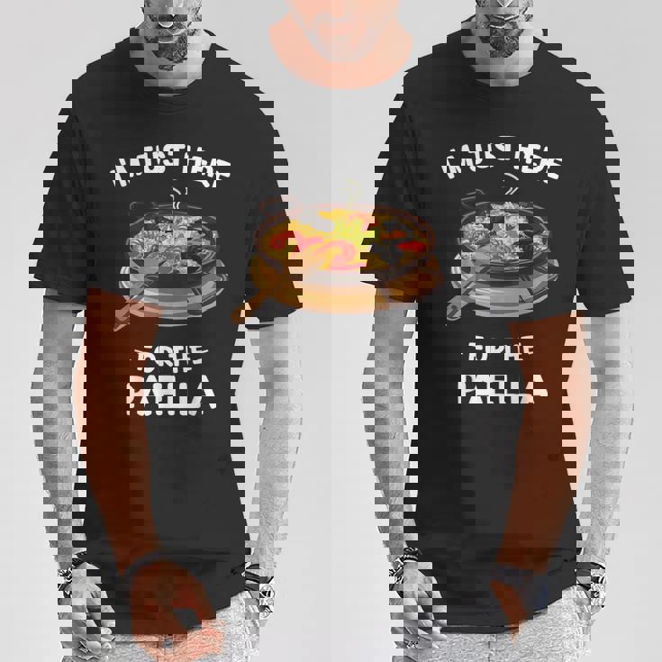 カワイイ キュート パエリア I'm Just Here For The Paella Tシャツ 面白い贈り物