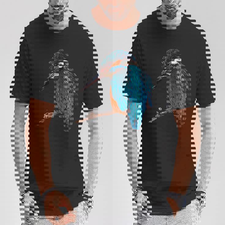 カワセミ 動物モチーフ 動物の顔 鳥モチーフ 動物モチーフ 鳥 カワセミ Tシャツ 面白い贈り物