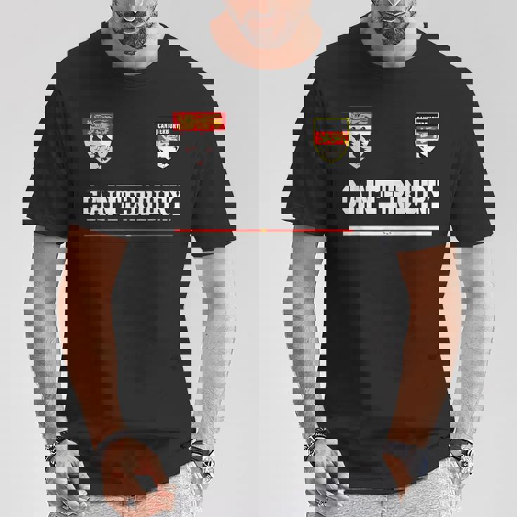 カンタベリースポーツサッカージャージ フラッグ フットボール Tシャツ 面白い贈り物