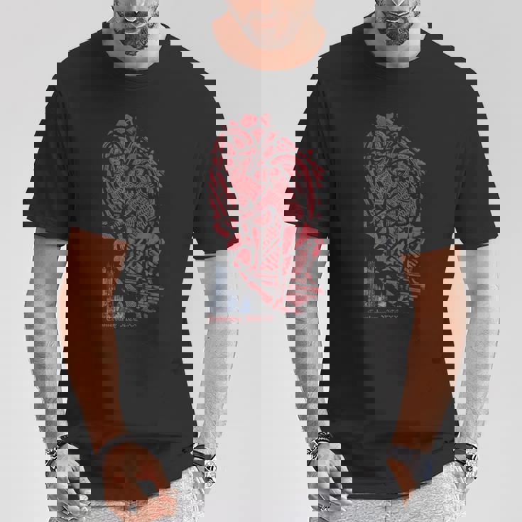 カンタベリー大聖堂ステンドグラス 3 歴史考古学 Tシャツ 面白い贈り物