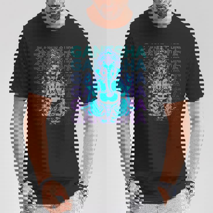 ガネーシャ 古代ヒンズー教神 ヒンズー教神話 Tシャツ 面白い贈り物