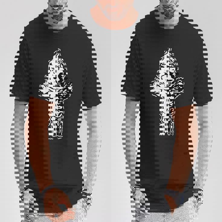 キューピー ベビー スケルトン ゾンビ Tシャツ 面白い贈り物