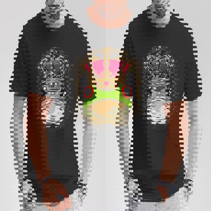 キングクイーン カエル ヒキガエル プリンセス 両生類 動物 カエル好き Tシャツ 面白い贈り物