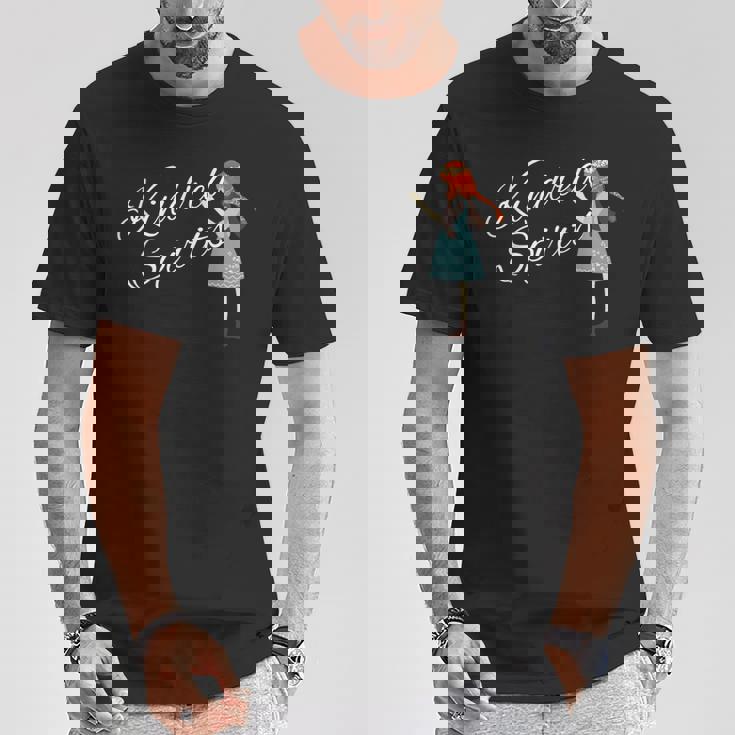 キンドレッドスピリッツ 赤髪三つ編みの女の子 Tシャツ 面白い贈り物