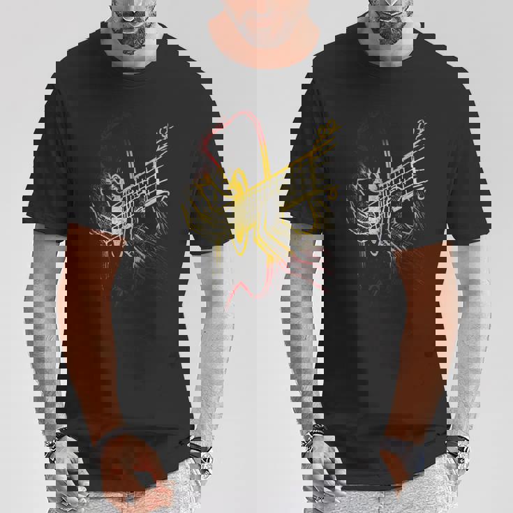 ギターシャツ アコースティックギター ヴィンテージギター Tシャツ 面白い贈り物